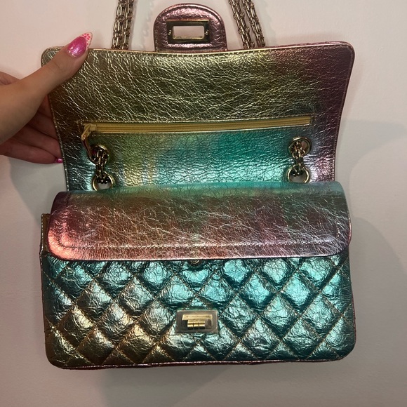 Used CHANEL Rainbow Reissue Mini FlapBag Metallic Multicolor - Picture 11 of 16